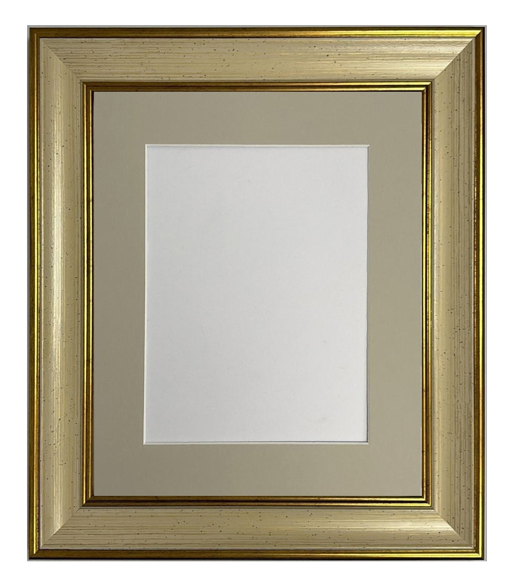 Scandi Cream and Gold Frame