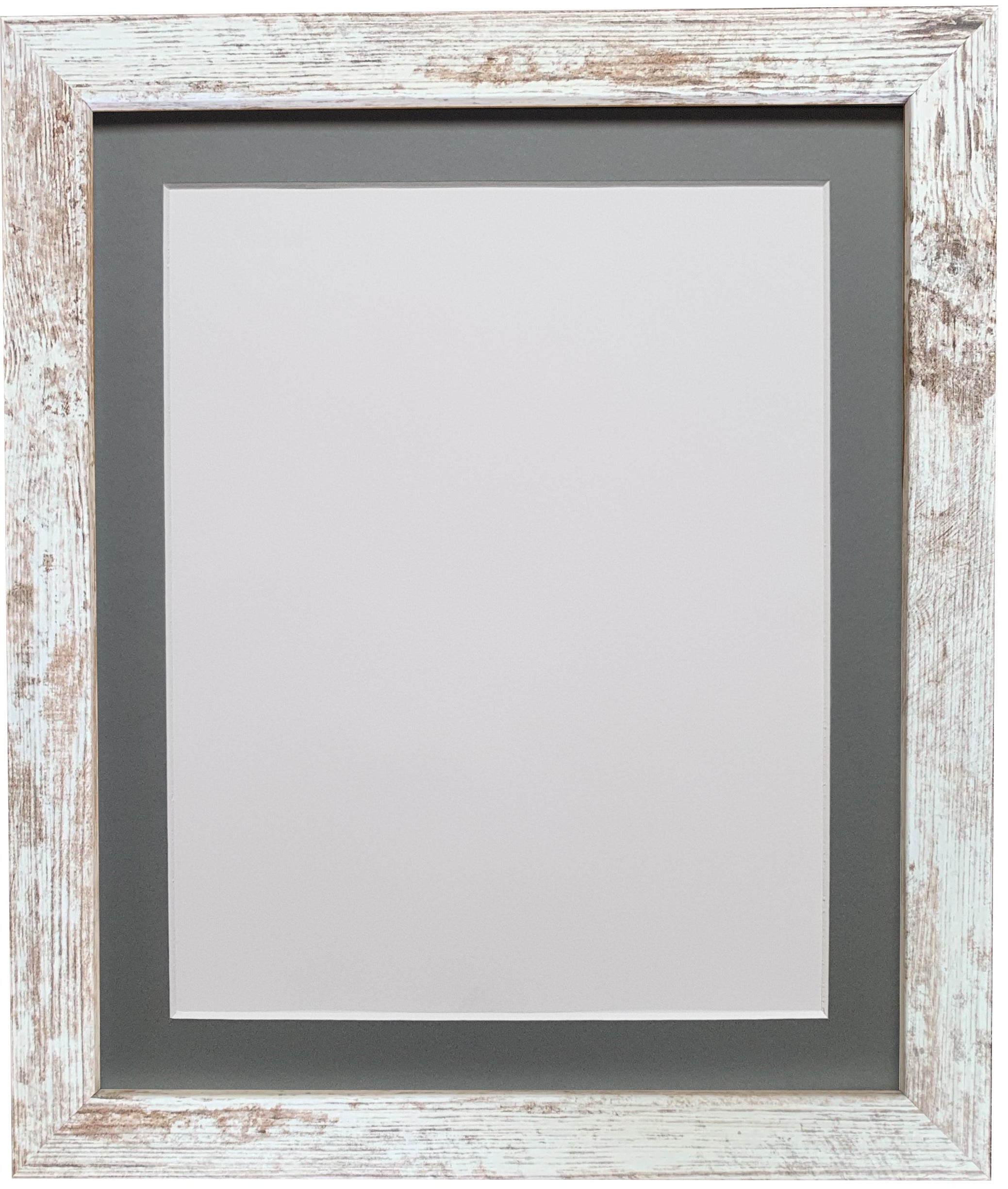 H7 Distressed White Frame