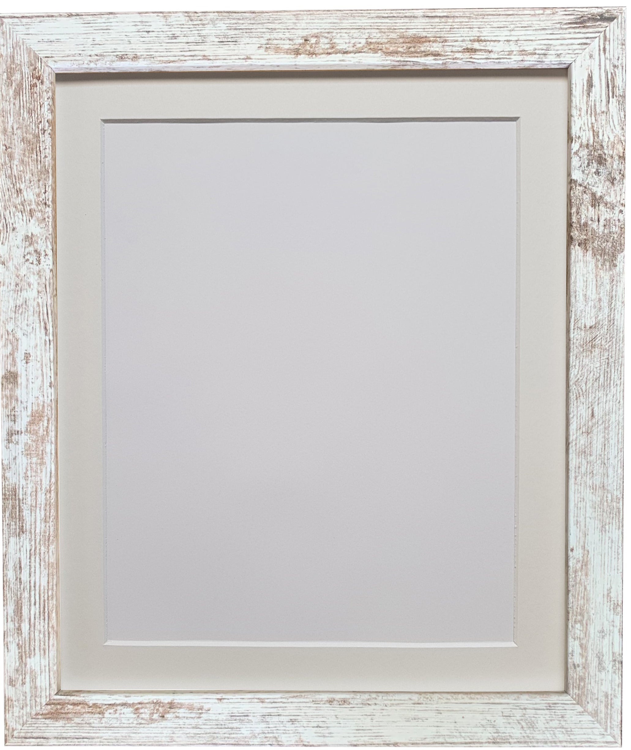 H7 Distressed White Frame