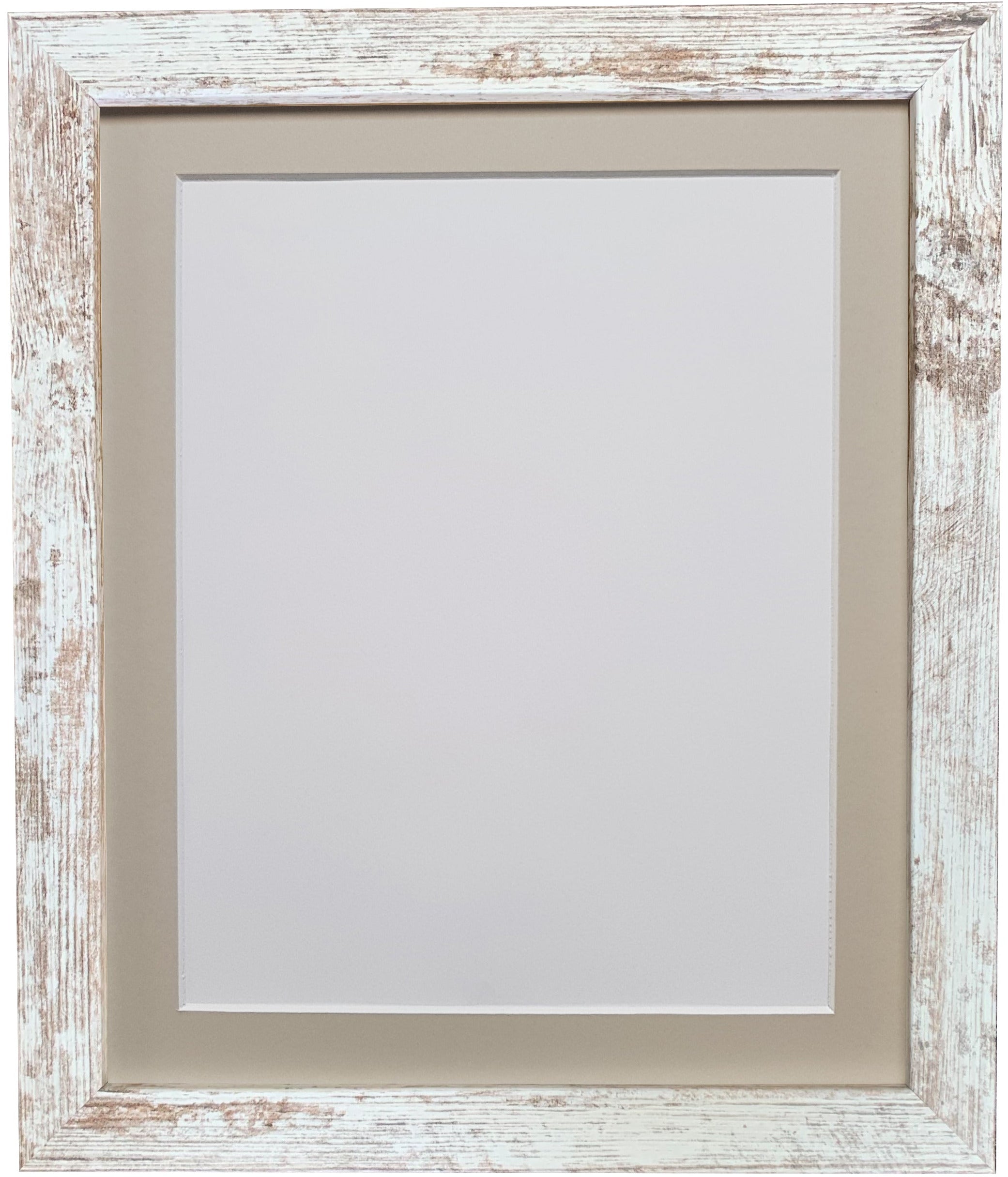 H7 Distressed White Frame