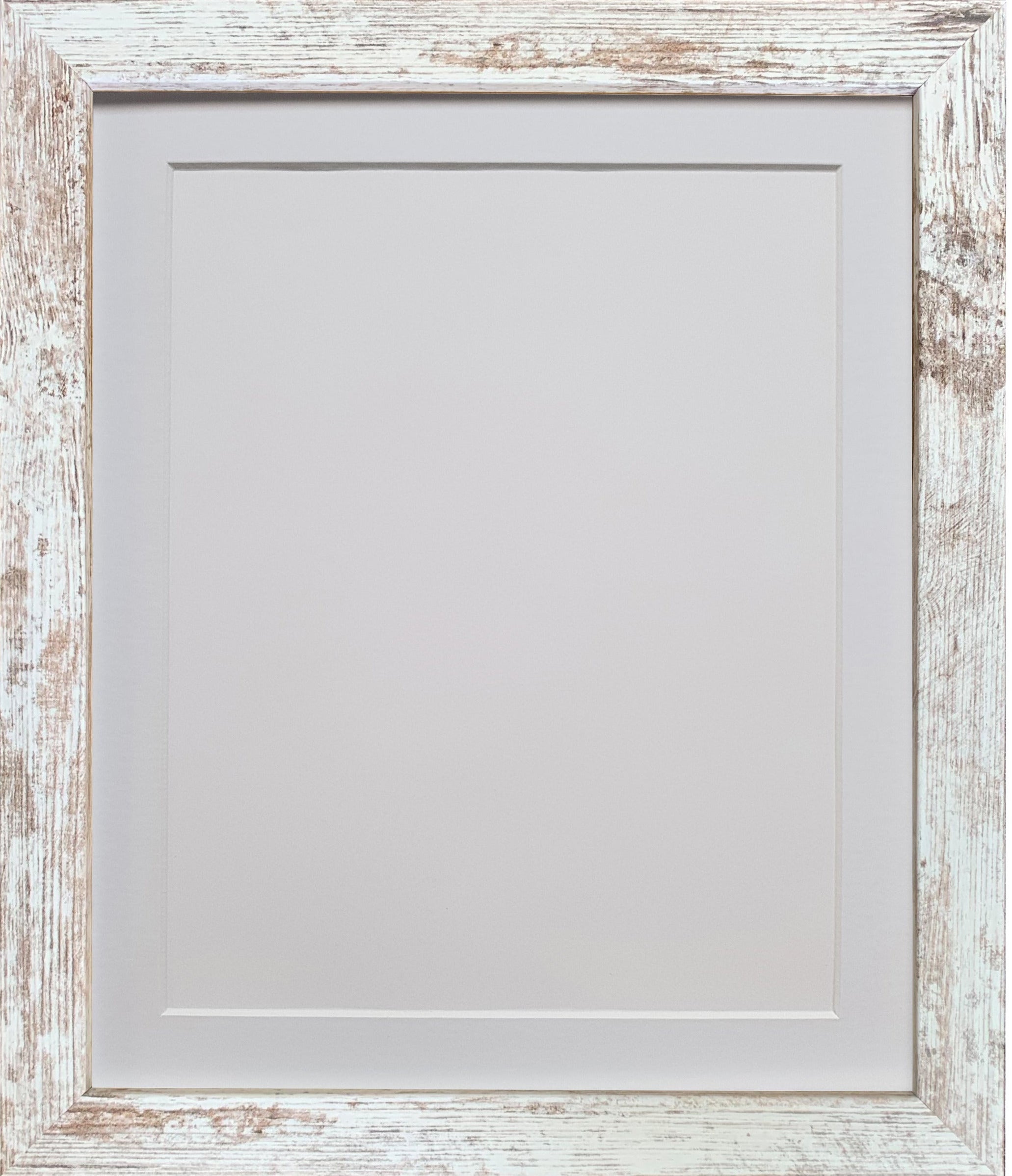 H7 Distressed White Frame